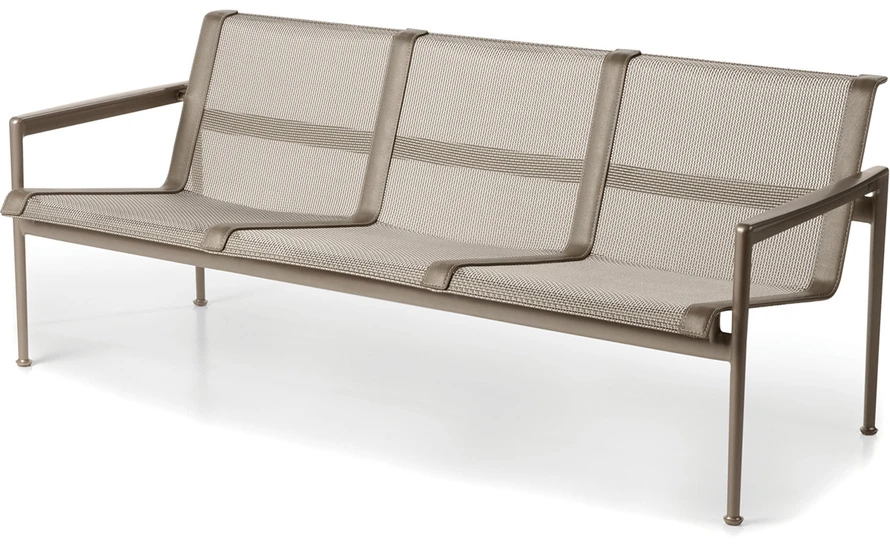 Schultz 1966 Three Seat Lounge Chair With Arms 4 Schultz 1966 Three Seat Lounge Chair With Arms - Image 2