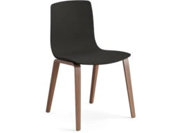 Aava Polypropylene Chair With Wood Legs