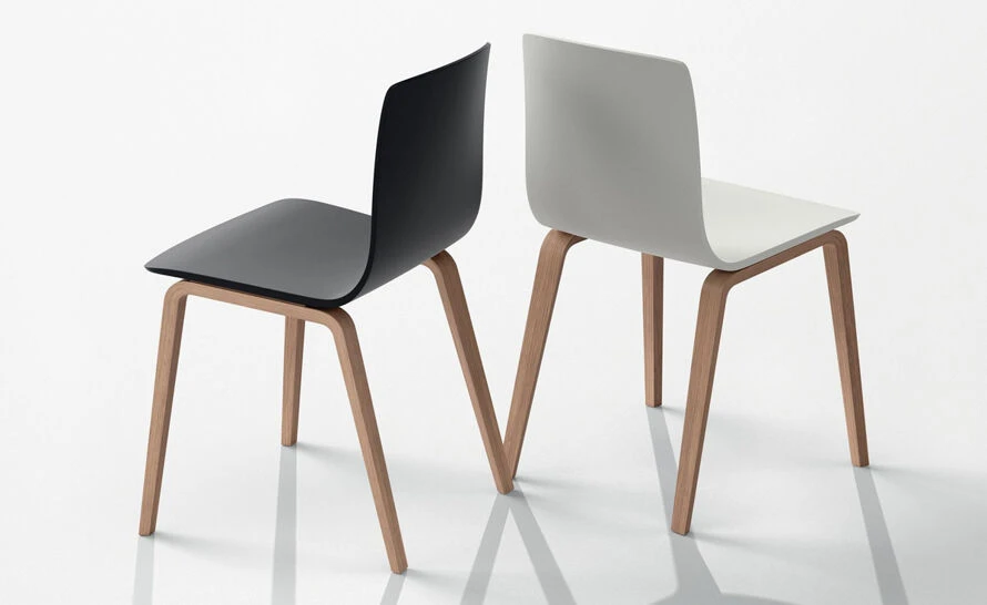 Aava Polypropylene Chair With Wood Legs 4 Aava Polypropylene Chair With Wood Legs - Image 2