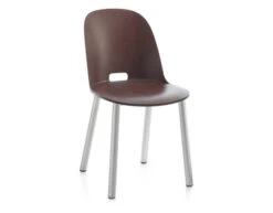 Alfi High Back Chair With Aluminum Base -Fritz Hansen Sales alfi high back chair aluminum base jasper morrison emeco 3