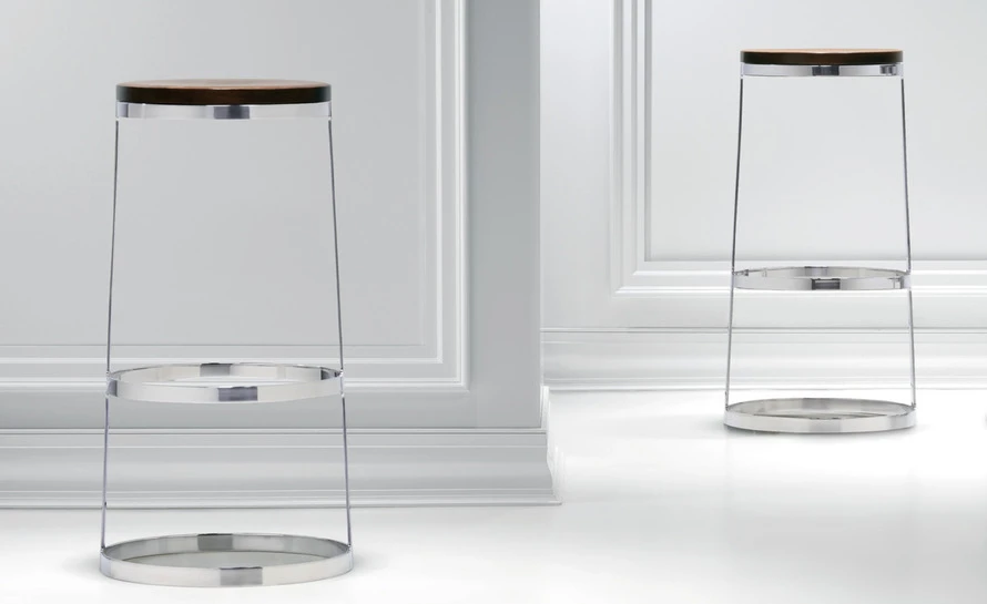 Aro Stool With Wood Seat 4 Aro Stool With Wood Seat - Image 2