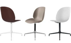 Gubi Beetle Meeting Chair With 4 Star Swivel Base -Fritz Hansen Sales beetle dining chair unupholstered casted swivel base gamfratesi gubi 5
