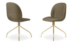 Gubi Beetle Upholstered Meeting Chair With Swivel Base -Fritz Hansen Sales beetle upholstered dining chair swivel base gamfratesi gubi 3