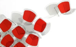 Bertoia Side Chair With Seat Cushion -Fritz Hansen Sales bertoia side chair with seat cushion harry bertoia knoll 4