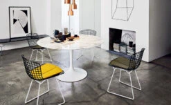 Bertoia Two Tone Side Chair With Seat Cushion 8 Bertoia Two Tone Side Chair With Seat Cushion -Fritz Hansen Sales bertoia two tone side chair with seat cushion knoll 3