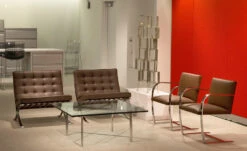 Brno Chair With Flat Bar Frame -Fritz Hansen Sales brno chair flat bar frame ludwig mies van der rohe knoll 12