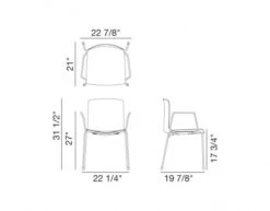 Catifa 46 Four Leg Polypropylene Armchair -Fritz Hansen Sales catifa 46 armchair 4 leg polypropylene lievore altherr molina arper 3