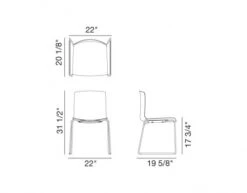 Catifa 46 Wood Side Chair With Sled Base -Fritz Hansen Sales catifa 46 sled base wood lievore altherr molina arper 4