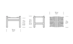 Ch53 Stool -Fritz Hansen Sales ch53 stool hans wegner carl hansen and son 18