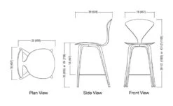 Cherner Wood Leg Stool 19 Cherner Wood Leg Stool -Fritz Hansen Sales cherner wood leg stool norman cherner 18