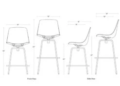 Clean Cut Swivel Stool -Fritz Hansen Sales clean cut swivel stool blu dot f683f38e30