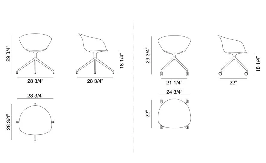 Duna 02 Trestle Base Chair With Full Upholstery 7 Duna 02 Trestle Base Chair With Full Upholstery - Image 5