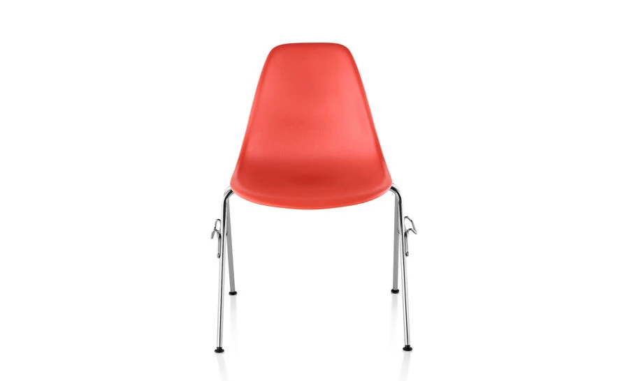 Eames® Molded Plastic Side Chair With Stacking Base 3 Eames® Molded Plastic Side Chair With Stacking Base