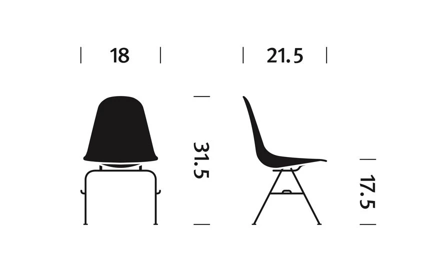 Eames® Molded Plastic Side Chair With Stacking Base 12 Eames® Molded Plastic Side Chair With Stacking Base - Image 10