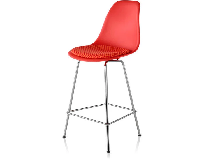Eames® Molded Plastic Stool With Seat Pad 5 Eames® Molded Plastic Stool With Seat Pad - Image 3