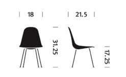 Eames® Molded Wood Side Chair With 4 Leg Base -Fritz Hansen Sales eames molded wood side chair 4leg base charles and ray eames herman miller 785bbf567a