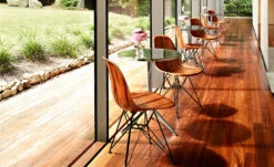 Eames® Molded Wood Side Chair With Wire Base -Fritz Hansen Sales eames molded wood side chair wire base charles and ray eames herman miller 9