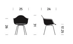 Eames® Molded Plastic Armchair With 4 Leg Base -Fritz Hansen Sales eames plastic armchair 4leg base charles and ray eames herman miller 64dedd4799