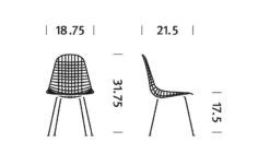 Eames® Wire Chair With 4 Leg Base -Fritz Hansen Sales eames wire chair 4 leg base charles eames herman miller 200a4bd290