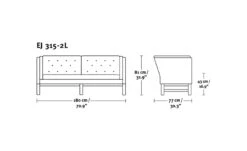 Ej315 2.5-seat Sofa -Fritz Hansen Sales ej315 2.5 seat sofa erik ole jorgensen 4