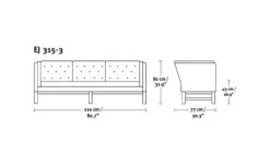 Ej315 3-seat Sofa -Fritz Hansen Sales ej315 3 seat sofa erik ole jorgensen 9