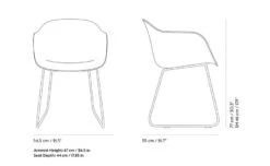 Muuto Fiber Armchair With Sled Base 11 Muuto Fiber Armchair With Sled Base -Fritz Hansen Sales fiber armchair sled base iskos berlin muuto 5