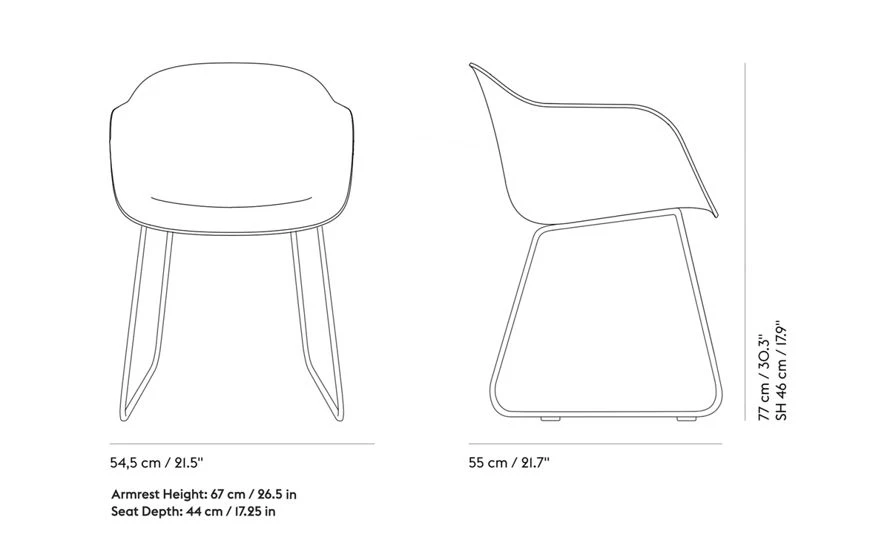 Muuto Fiber Armchair With Sled Base 7 Muuto Fiber Armchair With Sled Base - Image 5