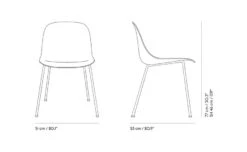 Muuto Fiber Side Chair With Tube Base -Fritz Hansen Sales fiber side chair tube base iskos berlin muuto 11