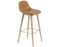 Muuto Fiber Stool With Backrest And Wood Base -Fritz Hansen Sales fiber stool backrest wood base iskos berlin muuto 4