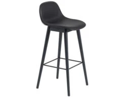 Muuto Fiber Stool With Backrest And Wood Base -Fritz Hansen Sales fiber stool backrest wood base iskos berlin muuto 5