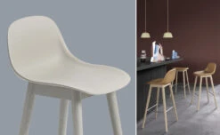 Muuto Fiber Stool With Backrest And Wood Base -Fritz Hansen Sales fiber stool backrest wood base iskos berlin muuto 7