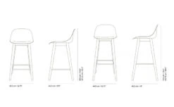 Muuto Fiber Stool With Backrest And Wood Base -Fritz Hansen Sales fiber stool backrest wood base iskos berlin muuto 8