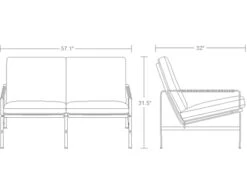 Fk 6720 Two Seat Sofa -Fritz Hansen Sales fk 6720 two seat sofa kastholm fabricius lange production 3