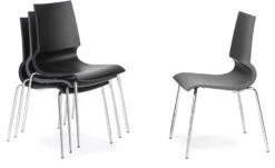 Gigi Stacking Side Chair -Fritz Hansen Sales gigi stacking chair knoll 3