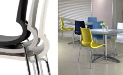 Gigi Stacking Side Chair -Fritz Hansen Sales gigi stacking chair knoll 8