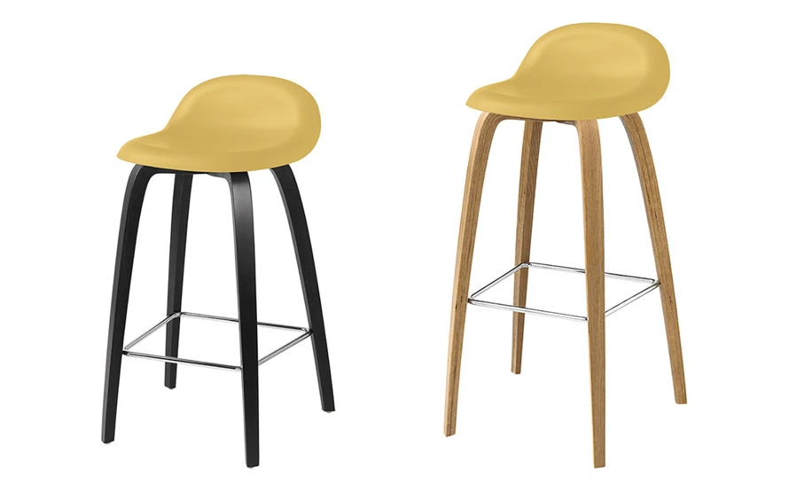 Gubi 3d Wood Base Hirek Stool 6 Gubi 3d Wood Base Hirek Stool - Image 4