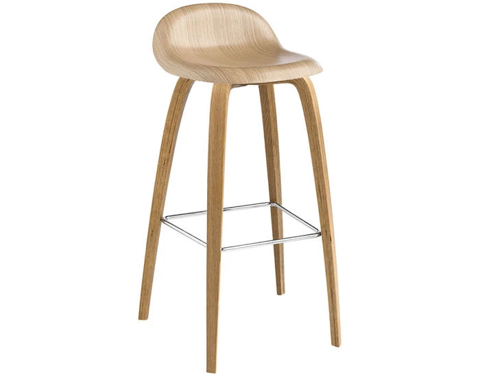 Gubi 3d Wood Base Stool 5 Gubi 3d Wood Base Stool - Image 3
