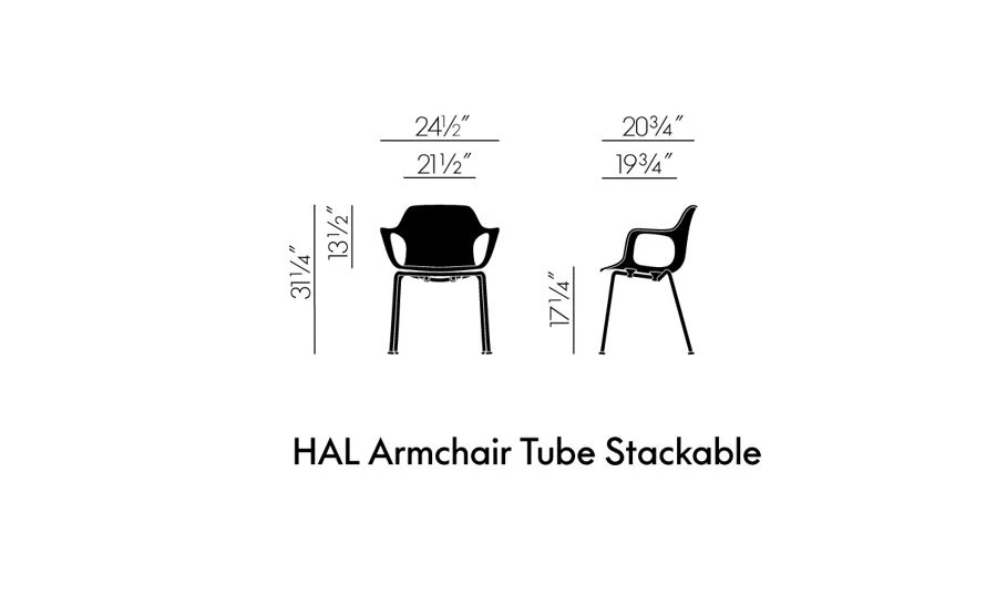 Vitra Hal Armchair Tube Stackable 8 Vitra Hal Armchair Tube Stackable - Image 6