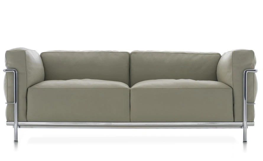Le Corbusier Lc3 Two Seat Sofa With Down Cushions 3 Le Corbusier Lc3 Two Seat Sofa With Down Cushions