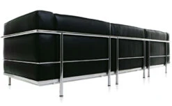 Le Corbusier Lc3 Three Seat Sofa -Fritz Hansen Sales le corbusier lc3 3 seat sofa dacron cassina 3