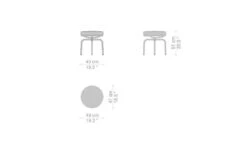 Le Corbusier Lc8 Revolving Stool -Fritz Hansen Sales le corbusier lc8 revolving stool cassina 8