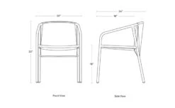 Lookout Outdoor Dining Chair -Fritz Hansen Sales lookout outdoor dining chair blu dot 91671a1681