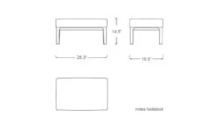 Miles Footstool -Fritz Hansen Sales miles footstool niels bendtsen linteloo 5