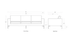 New Standard 92" Leather Sofa -Fritz Hansen Sales new standard 92 inch leather sofa blu dot 11