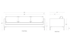 Paramount 95 Inch Sofa -Fritz Hansen Sales paramount large sofa blu dot 9