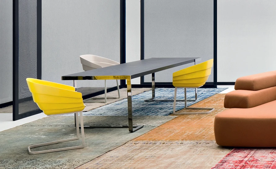 Rift Cantiliever Chair With Seat Cushion 6 Rift Cantiliever Chair With Seat Cushion - Image 4