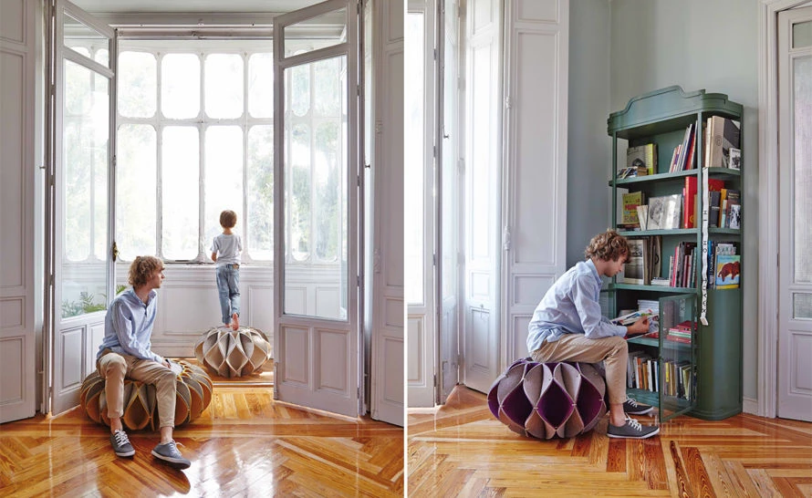 Ruff High Pouf 6 Ruff High Pouf - Image 4