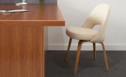 Saarinen Executive Side Chair With Wood Legs -Fritz Hansen Sales saarinen side chair wood legs eero saarinen knoll 8