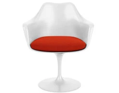Saarinen White Tulip Arm Chair