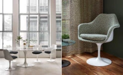 Saarinen Tulip Side Chair Fully Upholstered -Fritz Hansen Sales saarinen tulip side chair fully upholstered eero saarinen knoll 5ab2237719